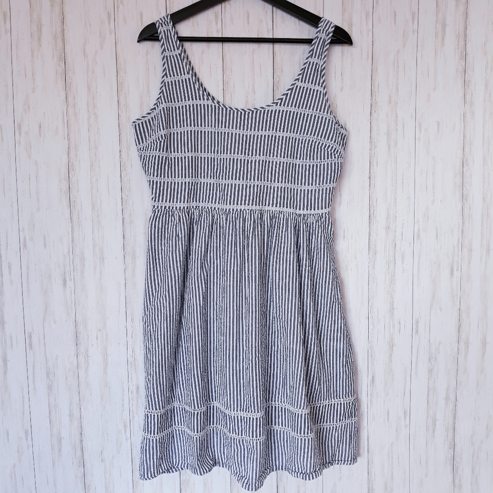 Old Navy | Seersucker Aline Stripe Summer Dress